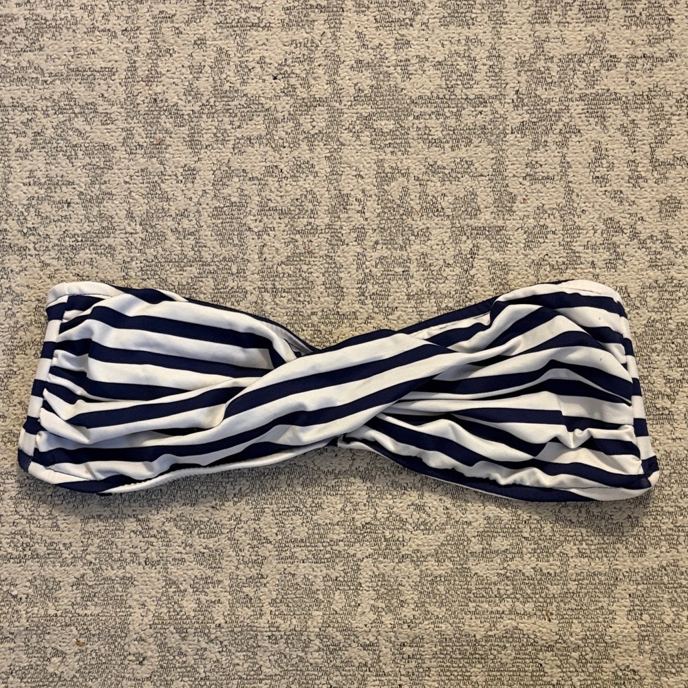 Striped Twist Bikini Top